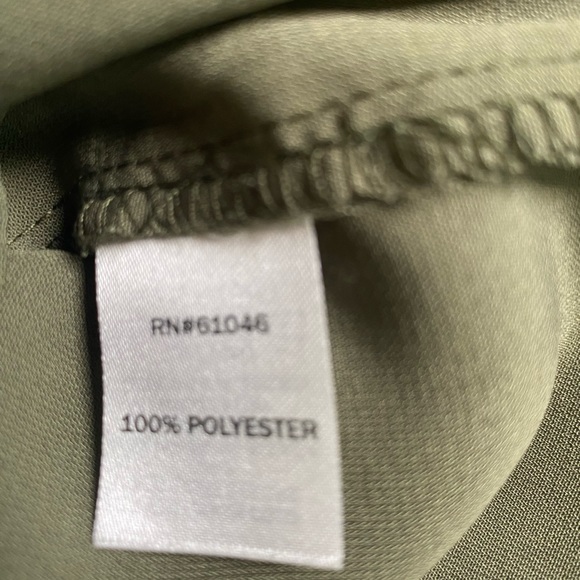 BeBop Small Olive Green Shorts Romper with Drawstring Waist - Picture 4 of 5